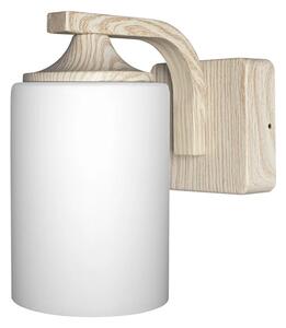 Лампа за открит монтаж Ledvance Cylinder E27 Wood, за стена, 240V, бяла