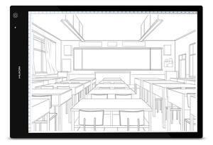 LED светеща подложка за рисуване Huion Pad LB3, 1000 lpi, 855cd/m2, 268lm, USB, черен
