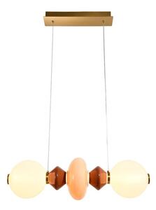 LED полилей на кабел FLORES LED/15W/230V златист/оранжев/кафяв