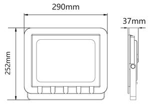 Екстериорен LED прожектор LED/100W/230V 6500K IP65