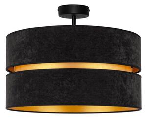 Duolla - Полилей за повърхностен монтаж DUO 1xE27/15W/230V Ø 40 см черен/златист
