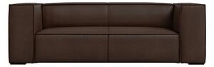 Тъмнокафяв кожен диван 212 cm Madame - Windsor & Co Sofas