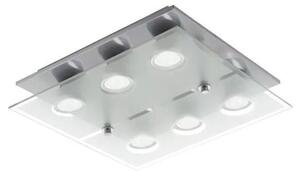 Eglo 75342 - LED таванно осветително тяло CABO-SD, с възможност за димиране, 6xGU10/5W/230V, 34x34 cm, матов хром