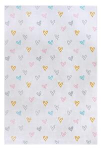 Бял детски килим 120x170 cm Hearts - Hanse Home