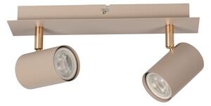 Kanlux 90781 - Точково осветително тяло EVALO 2xGU10/10W/230V бежово/златно