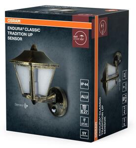 Osram - Външна стенна лампа със сензор TRADITION UP 1xE27/60W/230V IP44