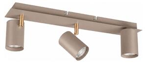 Kanlux 90782 - Точково осветително тяло EVALO 3xGU10/10W/230V бежово/златно