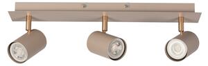 Kanlux 90782 - Точково осветително тяло EVALO 3xGU10/10W/230V бежово/златно
