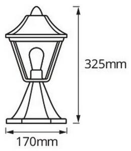 Osram - Външна лампа TRADITION 1xE27/60W/230V IP44