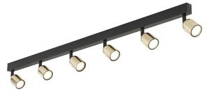 LED точково осветително тяло TOP 6xGU10/10W/230V черно/златно