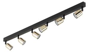 LED точково осветително тяло TOP 6xGU10/10W/230V черно/златно
