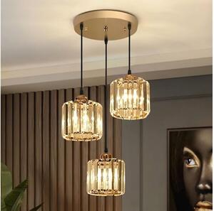Полилей на кабел BELLA 3xE27/40W/230V златен