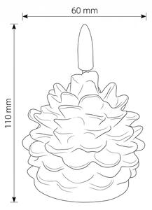 BRILAGI - LED свещ LED/1xCR2032 кафява