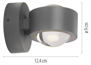 Schöner Wohnen 19331-21 - LED стенно осветително тяло CHIA 2xLED/2W/230V антрацит