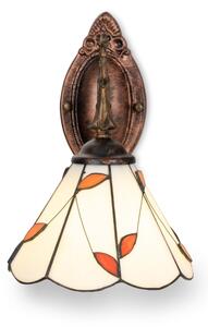 Brilagi - Tiffany витражна стенна лампа FOLIA 1xE14/40W/230V