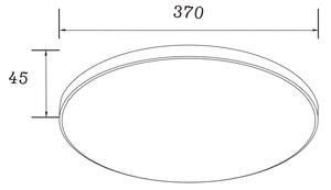 Zuma Line WM-C7300-S-BL - LED таванно осветително тяло VERI LED/32W/230V Ø 37 см черно