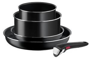 Комплект алуминиеви съдове за готвене 5 бр. Ingenio Easy Cook & Clean Black - Tefal