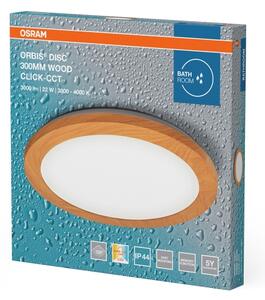 Osram - LED таванно осветително тяло за баня ORBIS DISC LED/22W/230V Ø 30 см IP44 кафяво