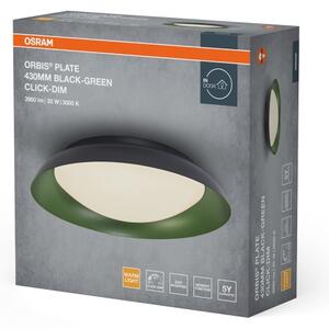 Osram - LED димируем таванен плафон ORBIS PLATE LED/35W/230V пр.43см зелен/черен