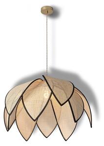 Osram - Полилей на кабел DECOR RATTAN 1xE27/15W/230V Ø 67 см бежов/черен