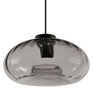 Osram - Полилей на кабел DECOR SMOKE 1xE27/12W/230V Ø 28 см черен/димчато сив