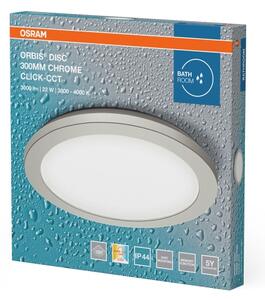 Osram - LED плафон за баня ORBIS DISC LED/22W/230V, диаметър 30 см, IP44, хром