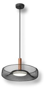 Osram - LED полилей на кабел DECOR MESH LED/18,5W/230V Ø 40 cm черен/каучукова дървесина