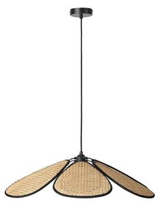 Osram - Висяща лампа на кабел DECOR RATTAN 1xE27/15W/230V Ø 69 см бежово/черно