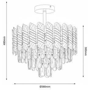 Brilagi - Плафонен полилей CRISTAL 5xE14/40W/230V Ø 38 см