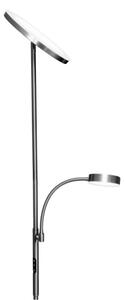 LED димируема подова лампа NORA LED/25W/230V 2200/3000/4000K + LED/5W 3000K хром + с дистанционно управление