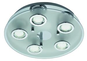 Eglo 54563 - LED таванно осветително тяло 5xGU10/3W/230V лъскав хром