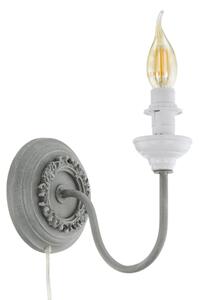 Eglo 33003 - стенна лампа 1xE14/40W/230V, сива