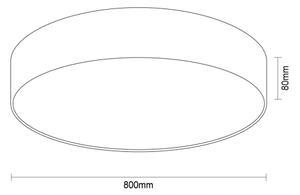 LED таванно осветително тяло LED/135W/230V 3000/4000/6500K Ø 80 cm бяло