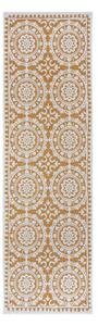 Външен килим в бял цвят и жълта охра 80x250 cm Jardin – NORTHRUGS