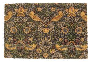 Изтривалка от кокосови влакна 40x60 cm William Morris Strawberry Thief – Artsy Doormats