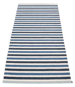 Синя и кремава пътека за открито и закрито 85x200 cm Teo Denim – Pappelina