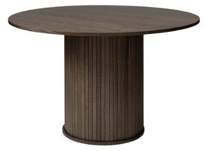 Кръгла трапезна маса от декор от дъб ø 120 cm Nola – Unique Furniture