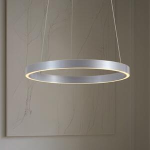Lucande LED висяща лампа Yonam, Ø 60 cm, 1-flg., алуминий, CCT, Затъмняване, Металик, Дневна/трапезария, Метал, Модерен