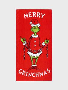 Sinsay - Памучна кърпа Grinch - червeн