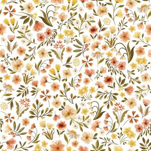 Детски тапет 10 м x 50 см Vintage Flowers - Lilipinso