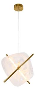 LED полилей на кабел RELAX LED/15W/230V златист/бял