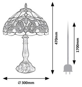 Brilagi - Витражна настолна лампа в стил Tiffany LUISA 1xE27/40W/230V