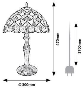 Brilagi - Тифани витражна настолна лампа MARGARET 1xE27/40W/230V