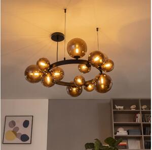 Brilagi - LED полилей на кабел MILLA 15xG9/3W/230V кафяв/опушен