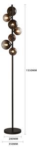 Brilagi - LED подова лампа MILLA 7xG9/3W/230V кафява/опушена