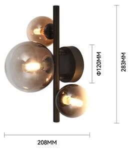 Brilagi - LED настенно осветително тяло MILLA 3xG9/3W/230V кафяво/димчато кафяво