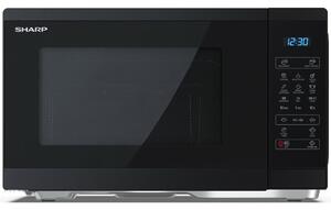 Микровълнова фурна Sharp YC-MG252AE-B, с грил, електронно управление, 900W, 25л. обем, 11 степени на мощност, черна