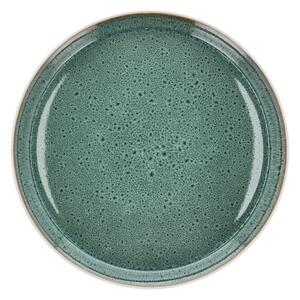 Бяла/зелена глинена чиния ø 27 cm Gastro White/Green – Bitz