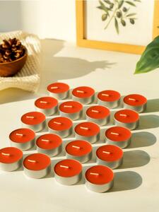 Sinsay - Безароматни чайни свещи 24 pack - червeн
