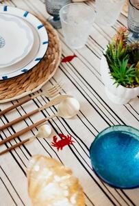 Комплект прибори за хранене 24 части Secret de Gourmet Ida, Неръждаема стомана и дърво, Кафяв